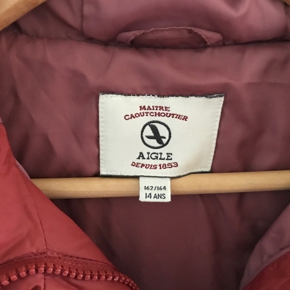 Aigle Maître Caoutchoutier Parka Cinnamon Girl Size 14 - Picture 4 of 5
